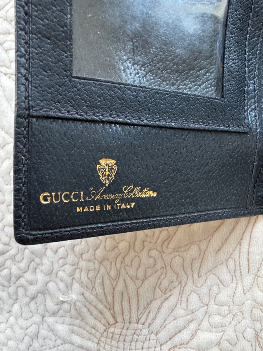 Gucci Blue and Red Monogram Continental Wallet with Gold Accent - Picture 8 of 10